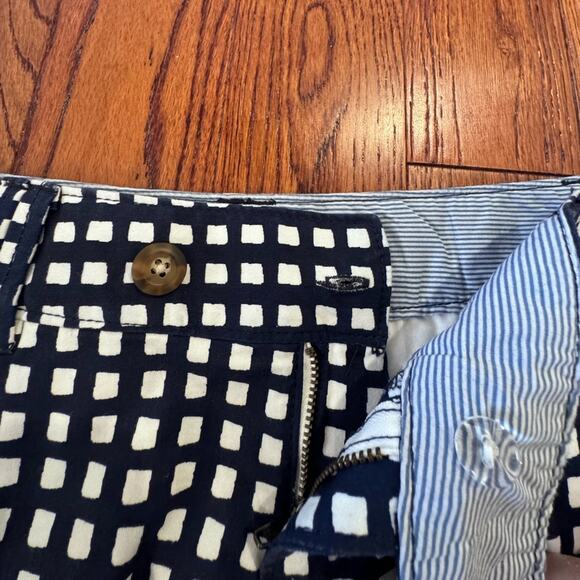 NWT New Red Camel Juniors 5 Navy White Geometric Shorts Double Button Closure - Picture 8 of 11